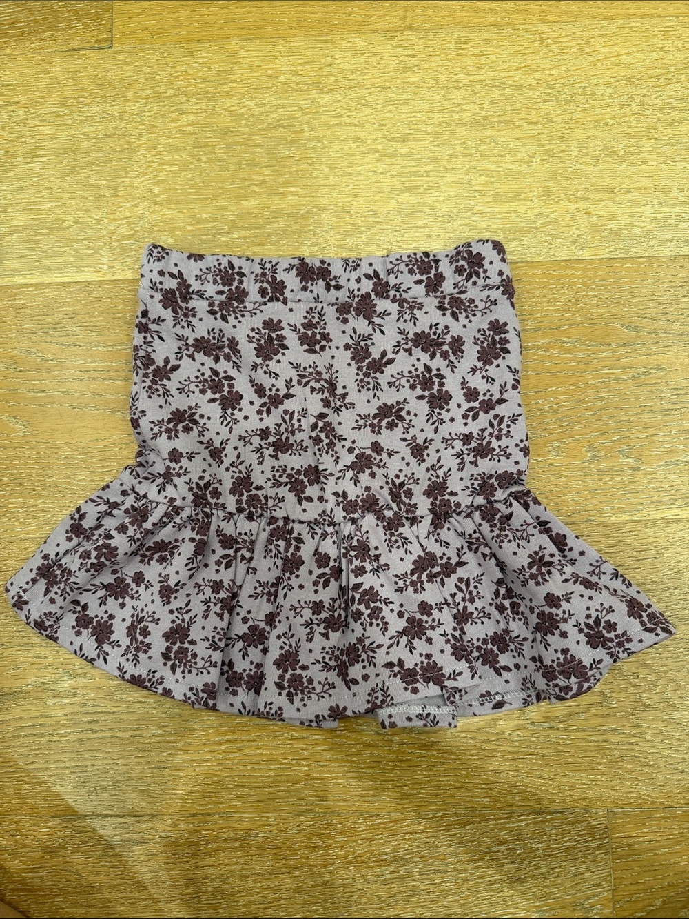 H&M Floral Peplum Skirt in Purple